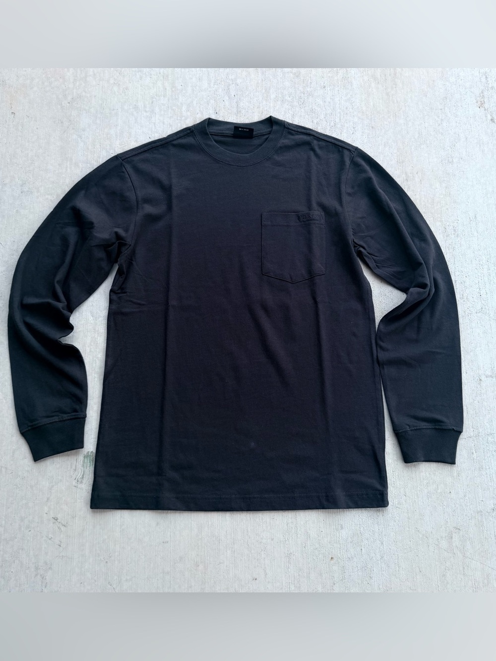 Filson Outfitter Long Sleeve Pocket T Shirt Men Size Small Black Cotton Outdoor